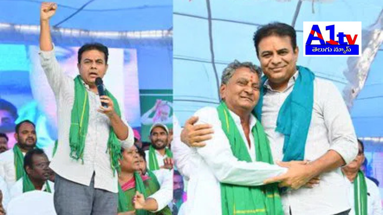 Following the arrest of 30 farmers in Lagacharla, KTR condemned the police’s midnight action, questioning the treatment of farmers and standing in solidarity with their cause.