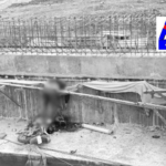 A motorcyclist from Nadendla village lost control near Parchur, falling into a bridge pit under construction, raising safety concerns.