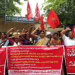 CPI (ML) and local unions demand housing plots, job cards, and rations for eligible poor in U. Kothapalli, addressing housing and job concerns.