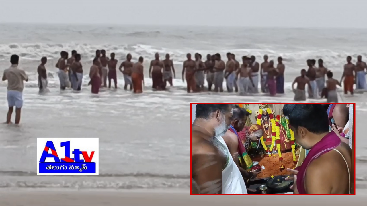 The Sagar Sangamam event at Antarvedi included temple visits and spiritual discussions, attended by local leaders and a large number of devotees.