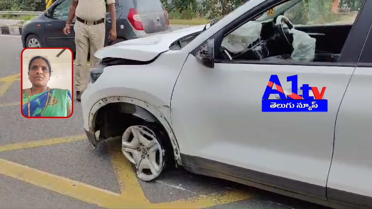 A tragic accident in Narsingi claimed the life of a woman and injured her husband when a speeding car ran over them while they were walking on the road.