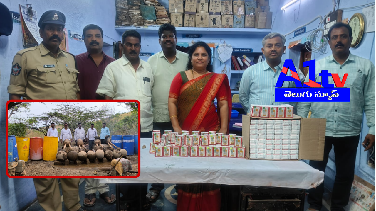 Excise officials conducted raids in Nandyal district's D. Rangapuram, registering two cases against individuals involved in illegal activities.