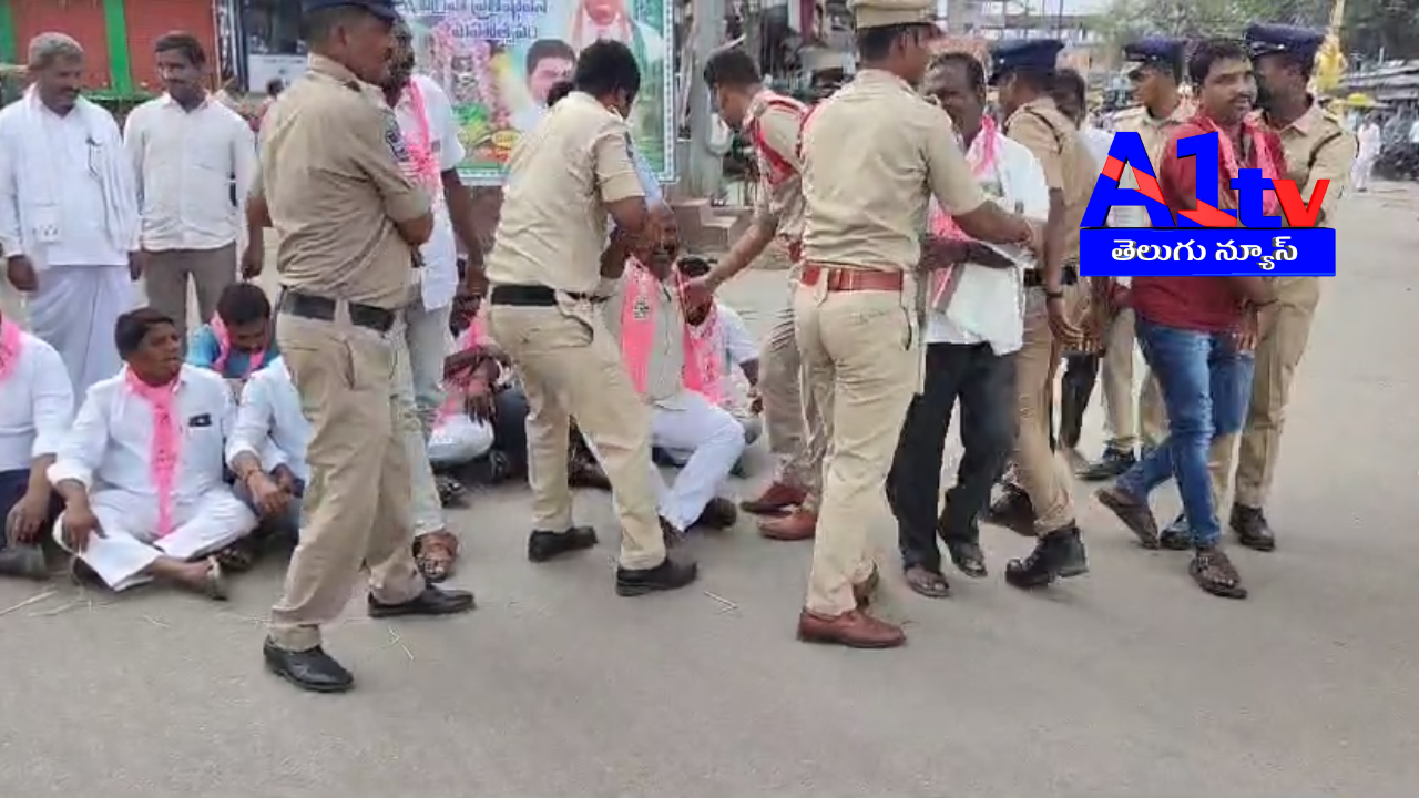 BRS leaders in Telangana protested against illegal arrests, accusing Congress of deceiving the public by failing to implement six guarantees.