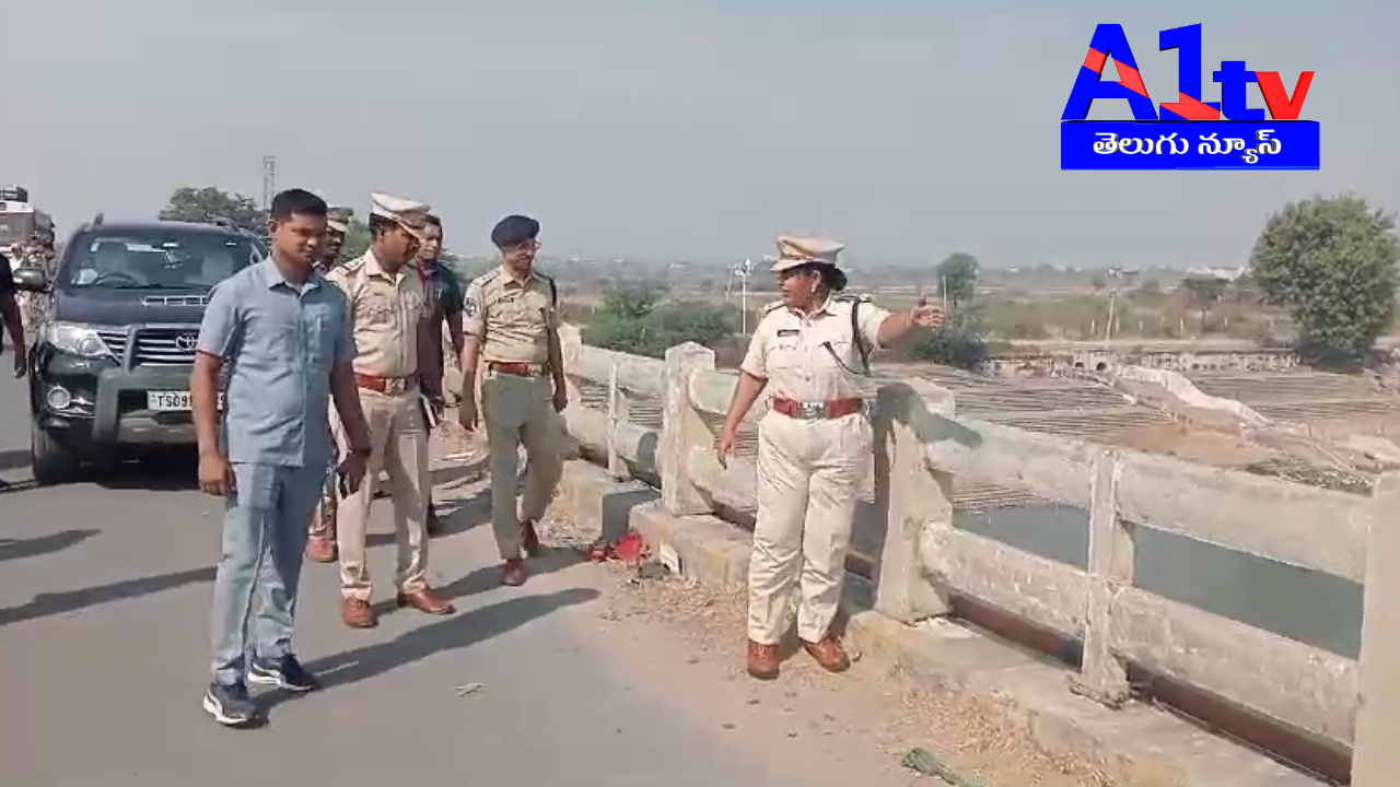 District SP Janaki Sharmila visited Basara Godavari Bridge with police officials and outlined measures for suicide prevention, including surveillance and police presence.