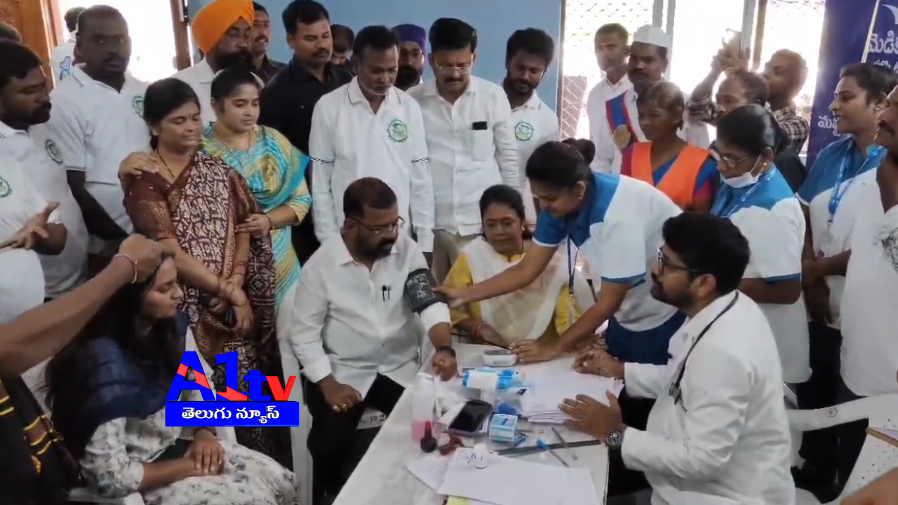 MLA Naini Rajender Reddy and Mayor Gundu Sudharani inaugurated a medical camp for sanitation staff, distributing PPE kits at Warangal Urban Day.