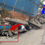 A wall collapse near TIMS Hospital in LB Nagar damaged 40 bikes. Fortunately, no casualties occurred due to low foot traffic in the area.