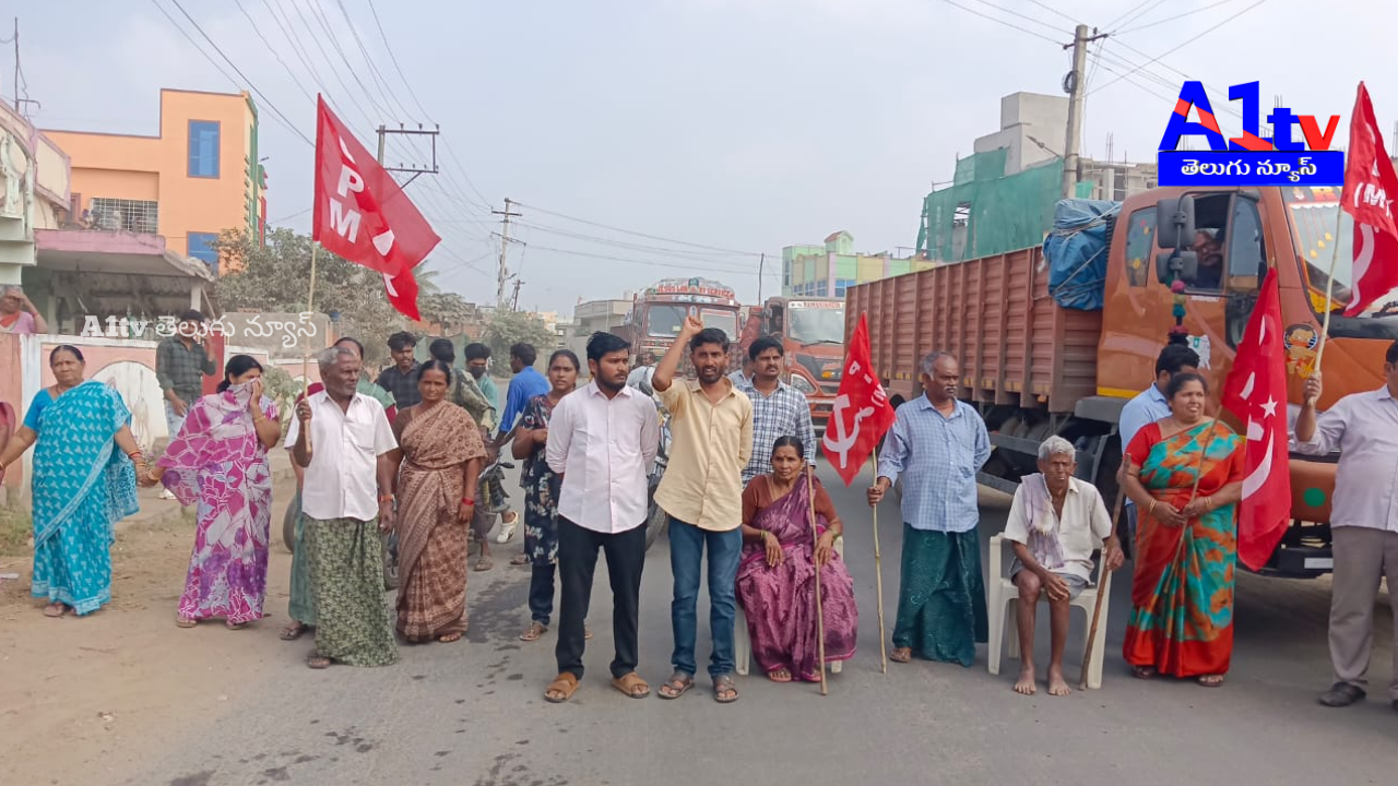 Velvadam road expansion victims protest as houses are demolished. CPM supports them, demanding accountability from officials.