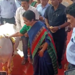 Nara Bhuvaneshwari attended the Dairy Farmers' Conference and inaugurated the event with a cow pooja.