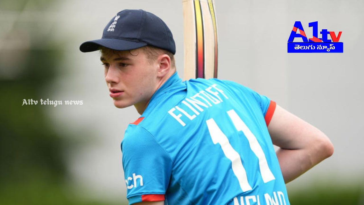 Rocky Flintoff, at 16 years and 291 days, became the youngest to score a century for England Lions, surpassing his father Andrew Flintoff’s record.