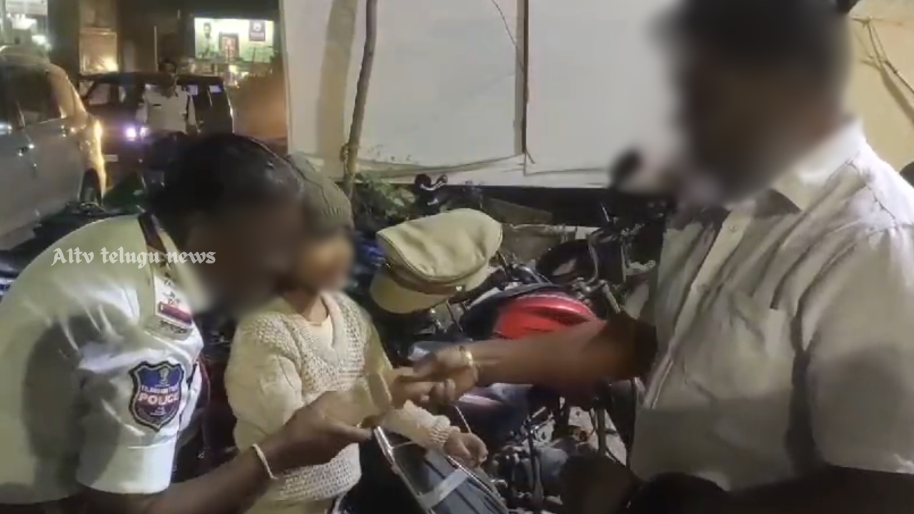 Uppal SHO Lakshmi Madhavi made a drunk father promise not to drive again by using his son. Her unique approach is being praised by many for its effectiveness.