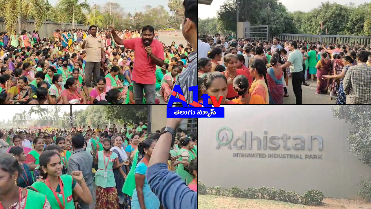 Workers of Brand X industry protested against increased work hours. Women workers staged a demonstration at the factory gate.