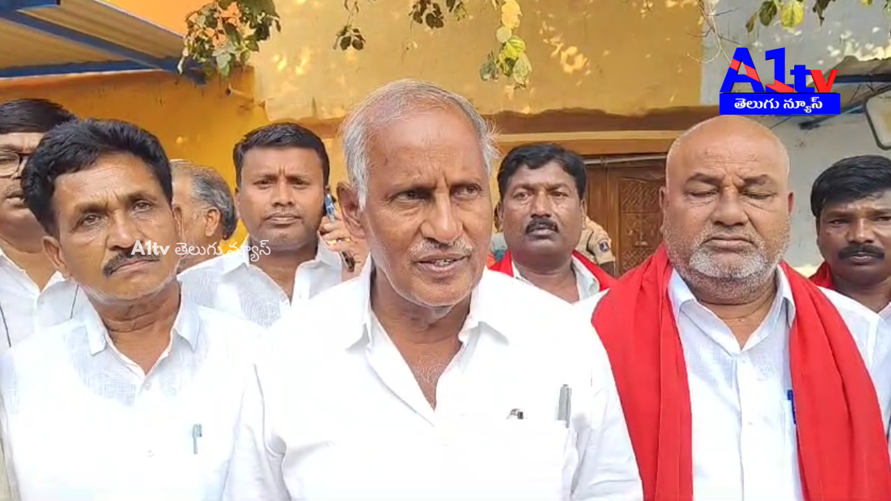 CPI State Secretary Koonamneni Sambasiva Rao and other leaders visited Chilkur Balaji Temple head priest Rangarajan.