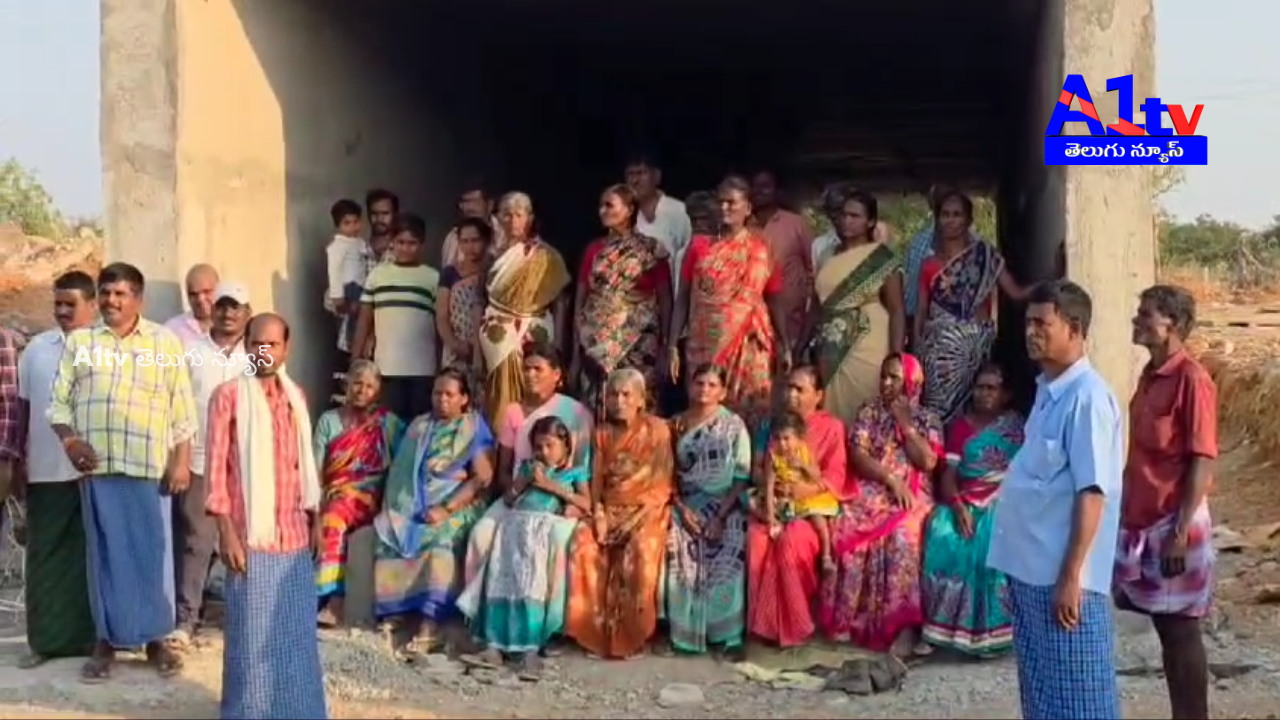 Malaka Vemula villagers halted highway work as the bridge's low height and width blocked emergency services.