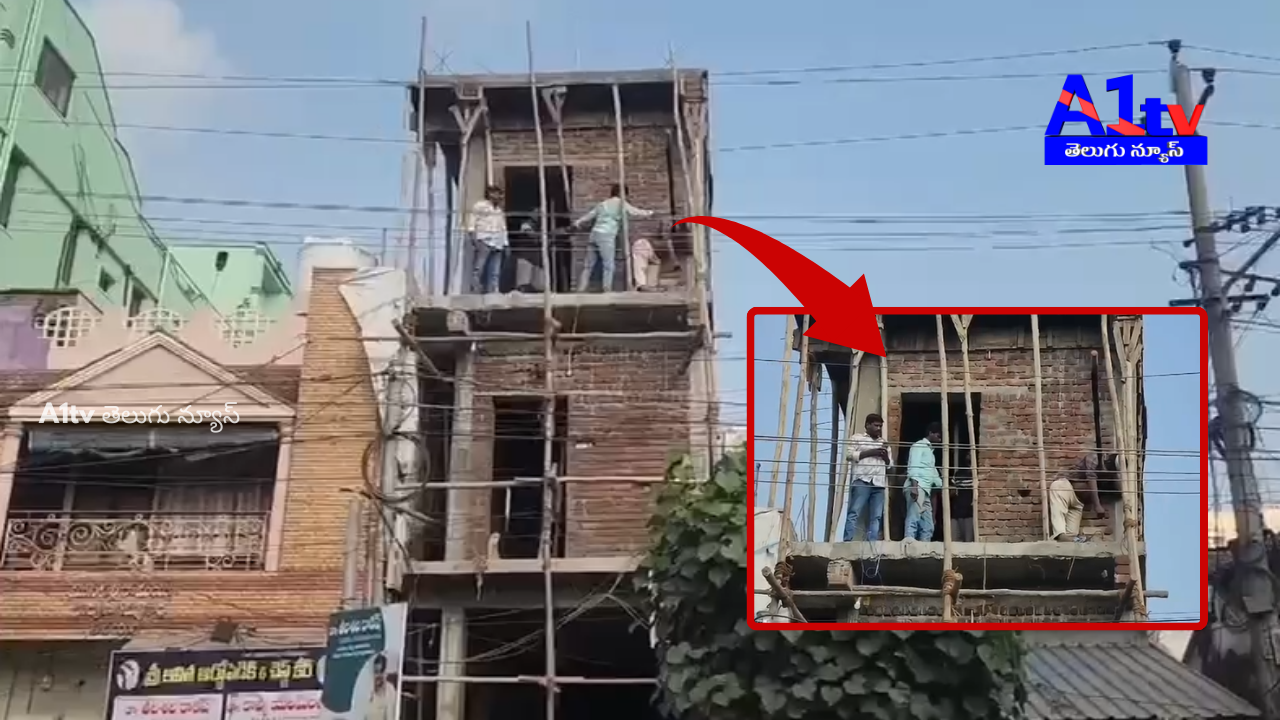 A mason named Gopi died in Tenali after coming into contact with high-tension wires during construction work, causing deep sorrow.