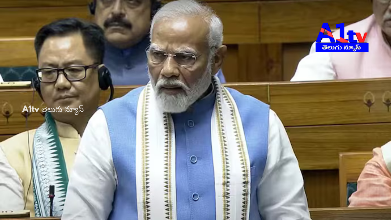 PM Modi spoke in Lok Sabha about poverty, housing, drinking water, and other development achievements.