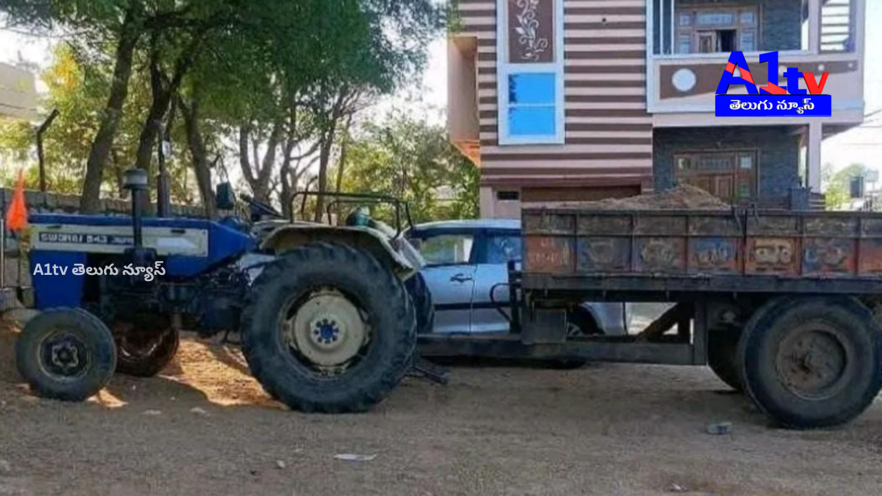 Police seized a tractor illegally transporting sand in Jadcherla's Balanagar mandal and filed a case against the driver.