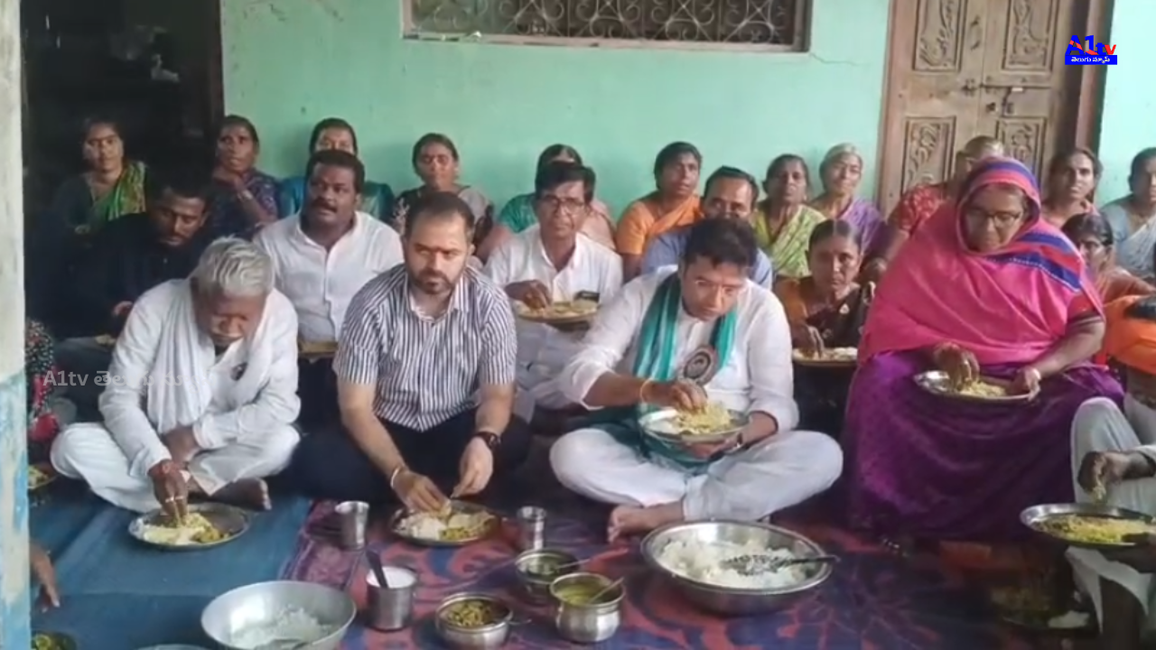 Minister Sridhar Babu joins a family meal with fine rice in Kottapalli Tanda, calls CM Revanth’s fine rice scheme historic and impactful.
