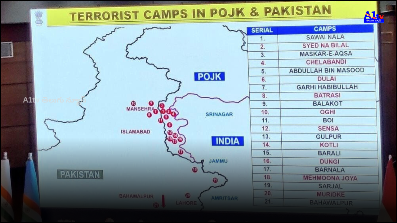 India released pictures of terror camps in Pakistan-occupied Kashmir. The images identify terror camps targeting Indian forces.