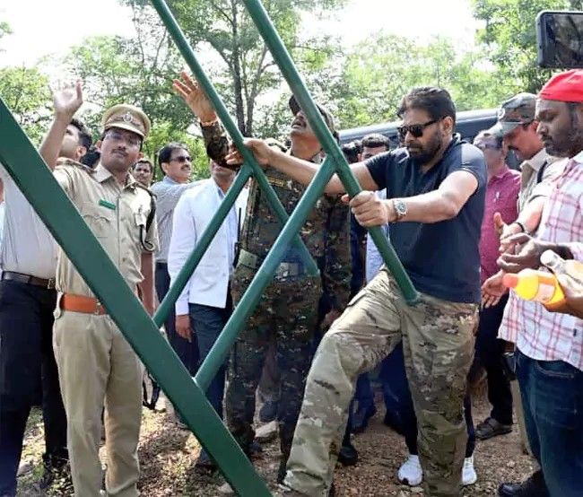 తిరుపతి మామండూరులో పవన్ కళ్యాణ్ అటవీ పర్యటన సందడి
