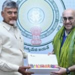 Bharat Forge Vice Chairman Amit Kalyani meeting Andhra Pradesh CM Chandrababu Naidu in Visakhapatnam