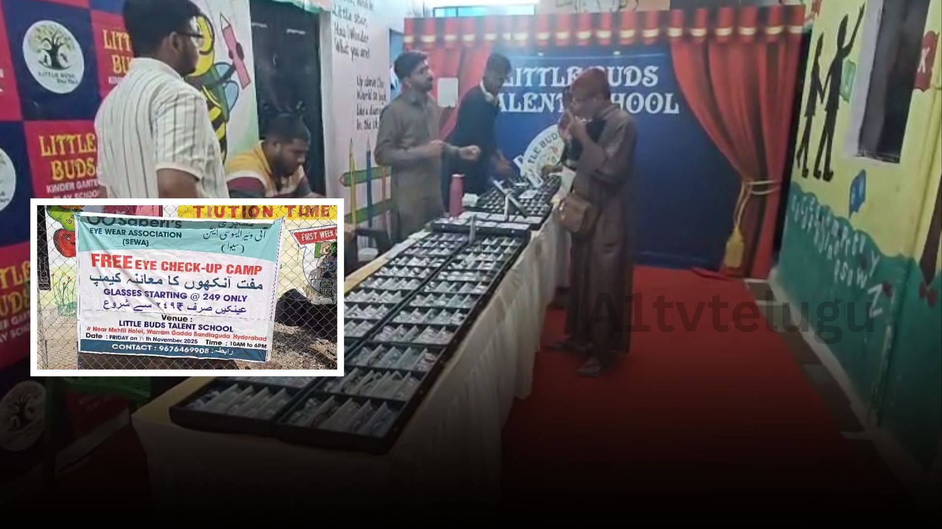 Free eye checkup camp conducted at Mogal’s Colony Hyderabad