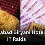 Income Tax officials seizing cash during raids at Pista House owner residence in Hyderabad