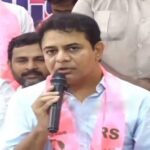 KTR reacting to Telangana by-election results during a press meet