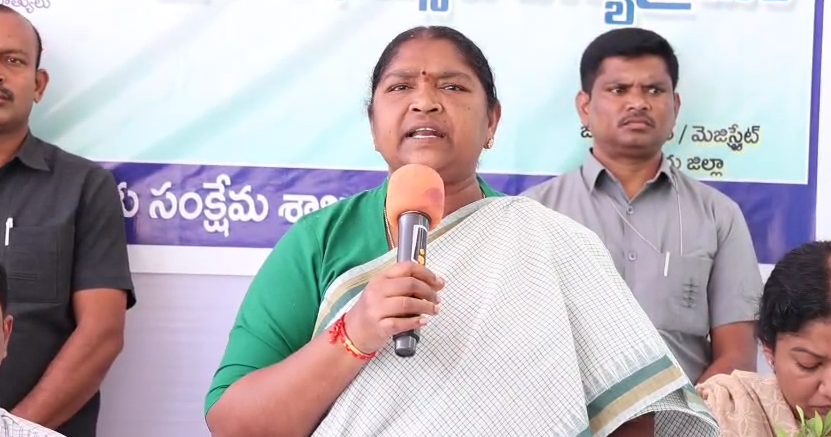 Seethakka inaugurates daily 100ml milk distribution program in Mulugu