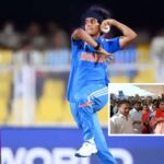 క్రికెటర్‌ శ్రీచరణికి ఆంధ్రప్రదేశ్‌లో ఘన స్వాగతం