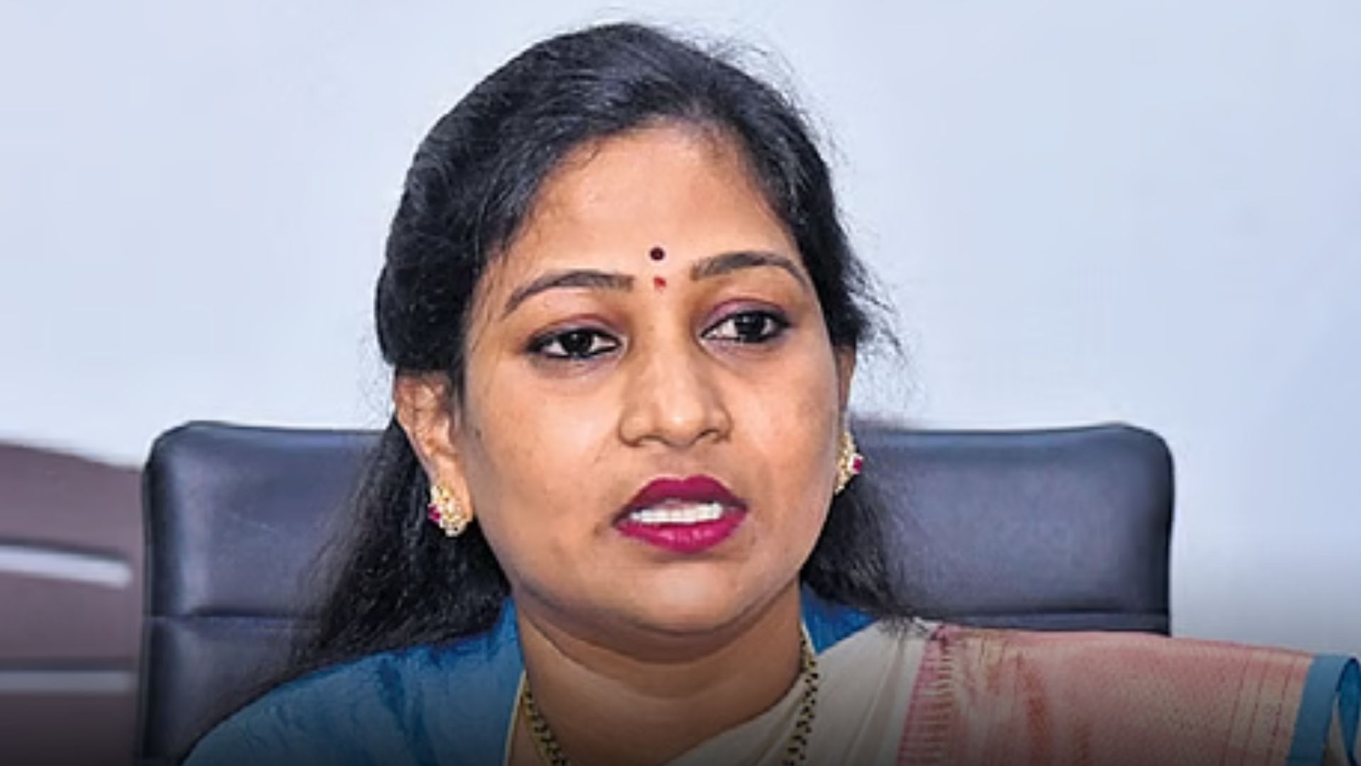 AP Home Minister Vangalapudi Anitha addressing media on law and order issues