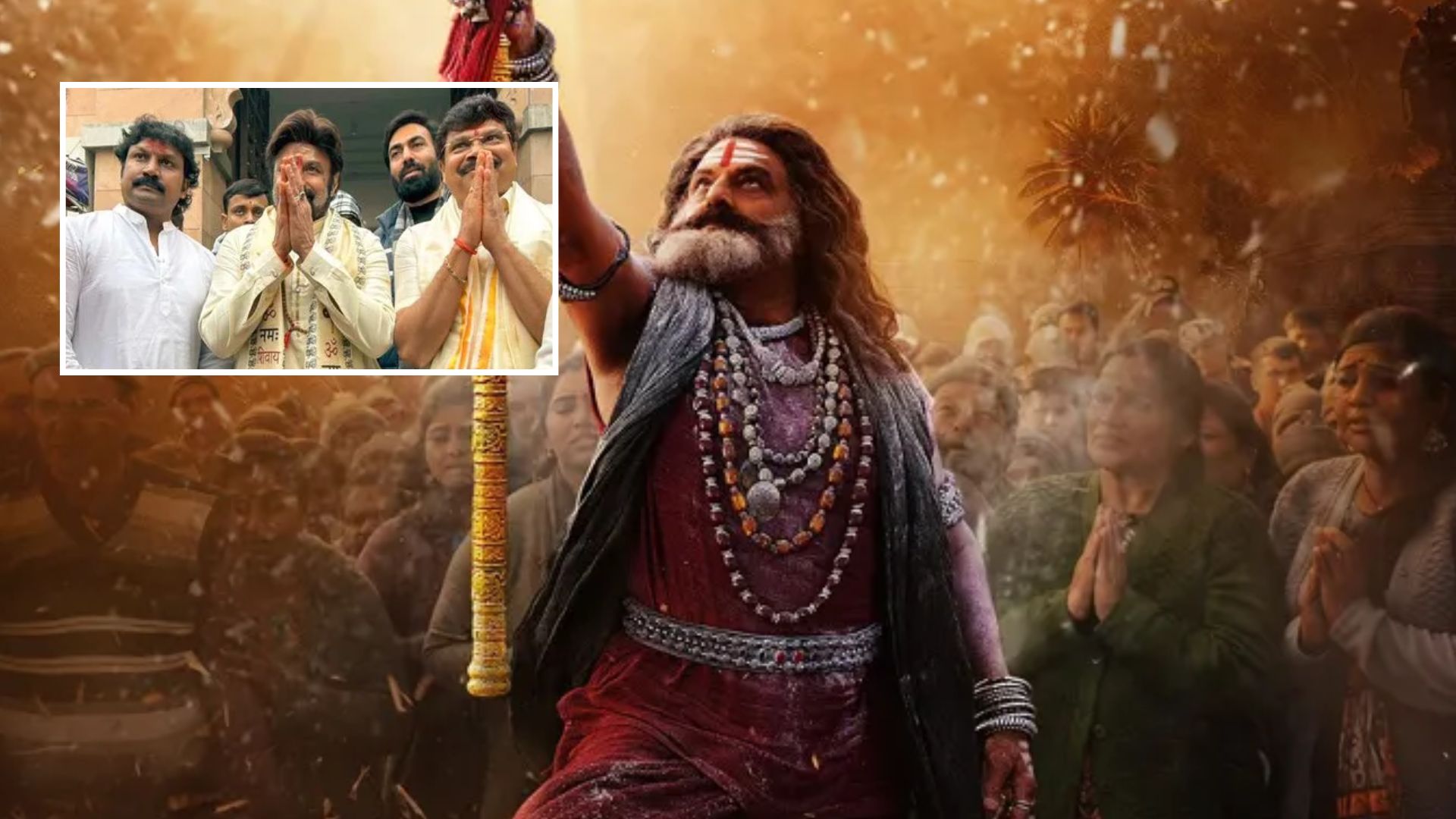 Balakrishna and Akhanda 2 team performing special pooja at Kashi Vishwanath temple