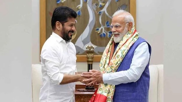 CMRevanthReddyurgingPMModiforTelanganadevelopmentsupport2