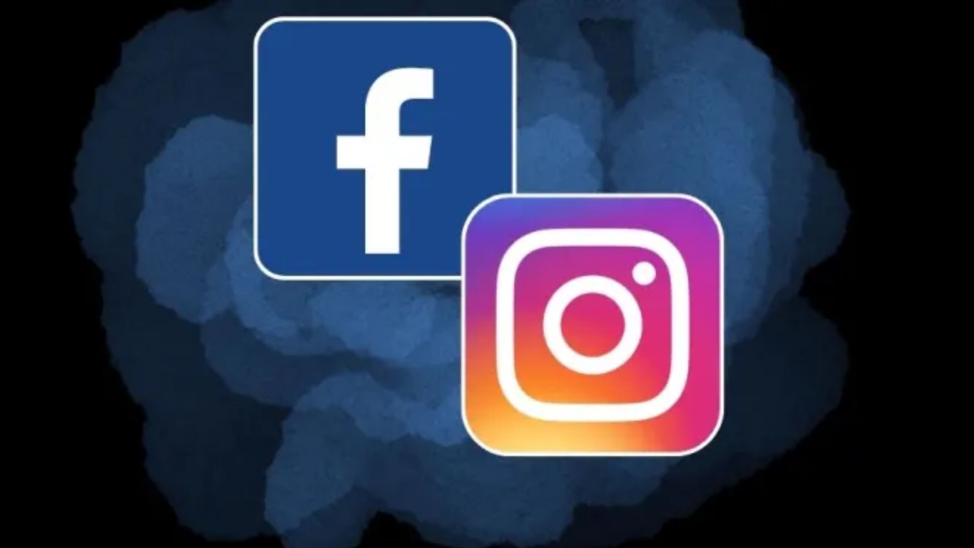 Instagram and Facebook apps showing error on mobile screen
