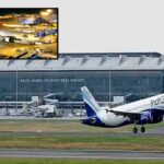 Security personnel conducting checks at Shamshabad RGIA airport