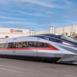 Supersonic train concept by China traveling at 1200 kmh, futuristic high-speed rail