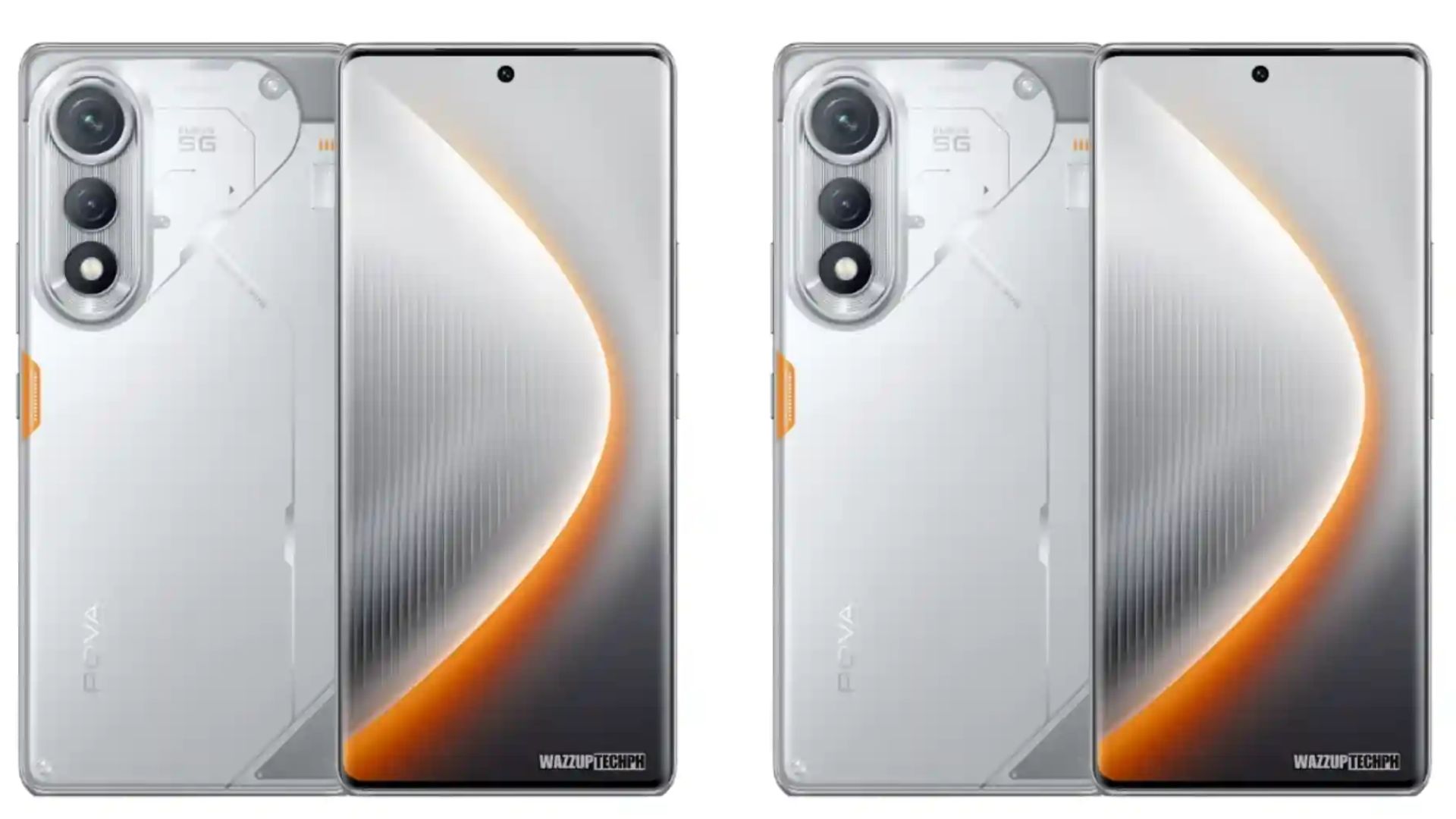 Tecno Pova Curve 2 smartphone teaser showing curved edge design and premium camera module.