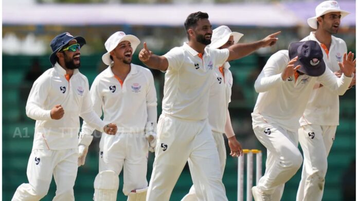 Jammu and Kashmir team celebrates historic Ranji Trophy victory
