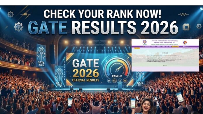gate 2026 results scorecard login screen iit guwahati official website