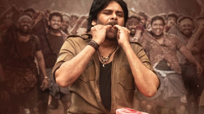 pawan kalyan ustaad bhagat singh movie still police role mass look