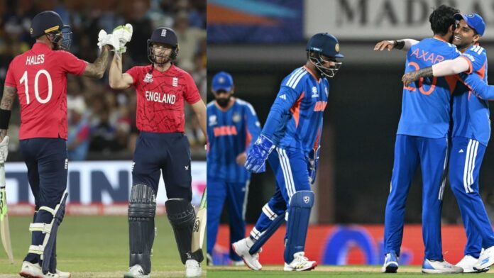 India vs England T20 head to head stats before semifinal