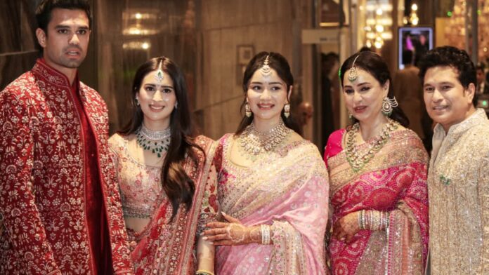 Arjun Tendulkar wedding with Sania Chandok