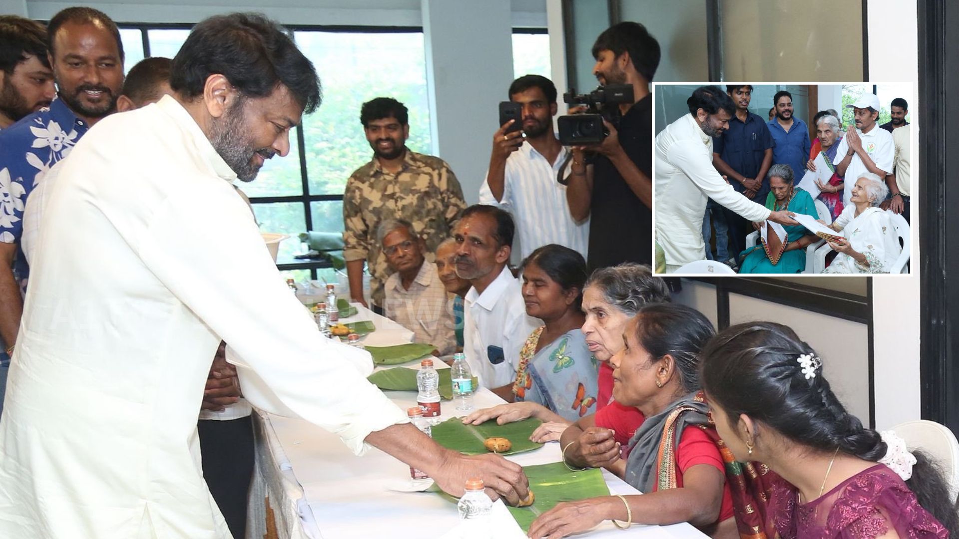 donation and service activities on ram charan birthday from chiranjeevi
