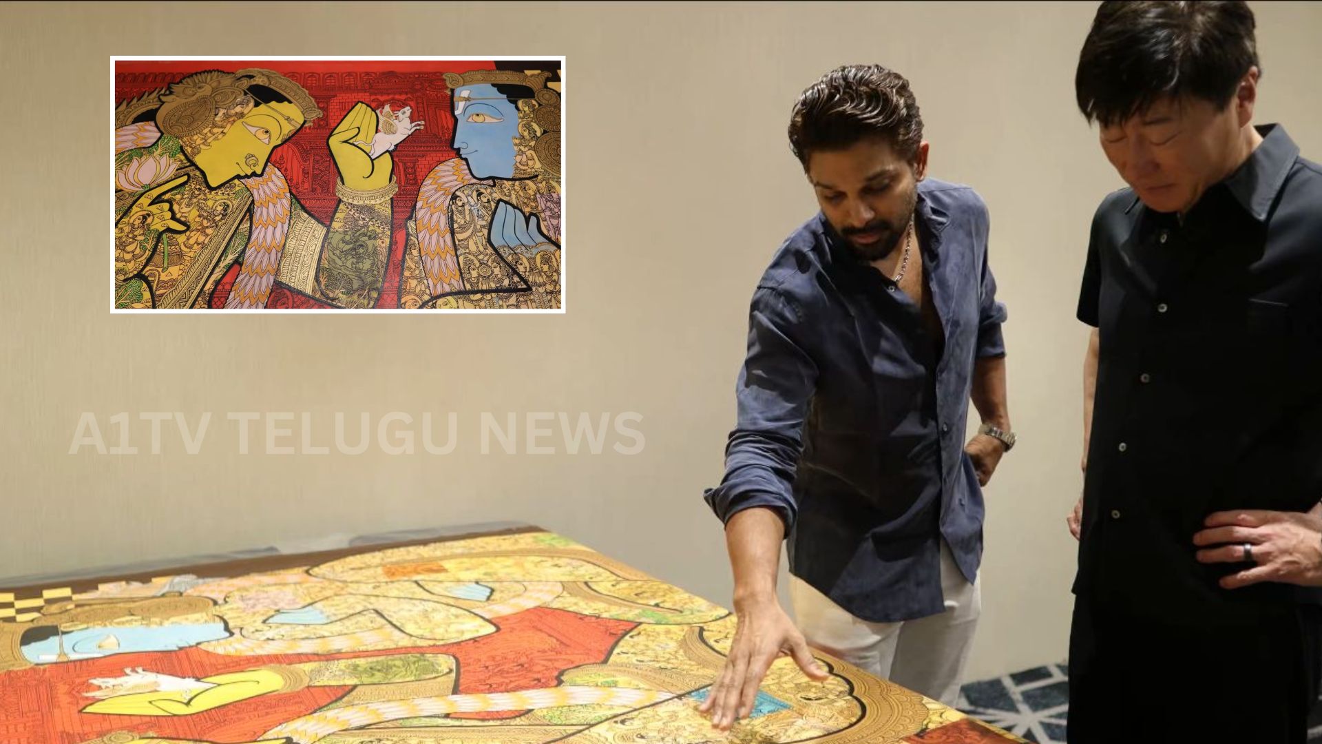 allu arjun gifts a sacred sita rama kalyanam painting to geek pictures ceo tomatsu kosano