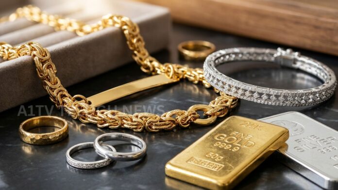 gold prices jump sharply while silver offers slight relief to buyers