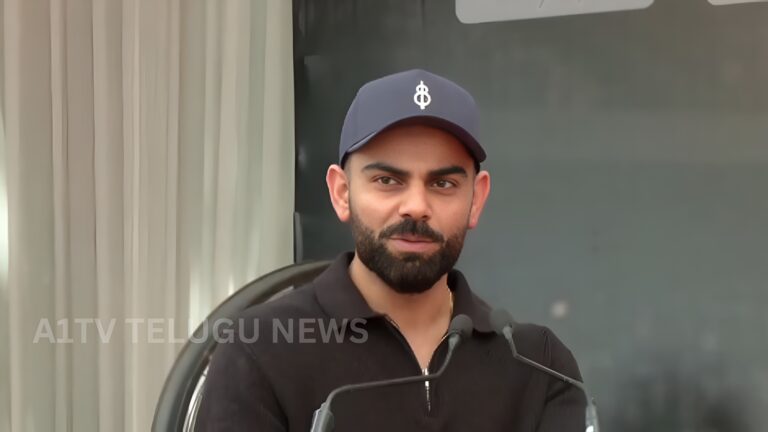 Virat Kohli interacting with students at a school cricket academy inauguration in Delhi