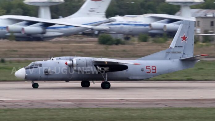 wreckage of russian military an-26 transport aircraft after crash in crimea killing 29 people