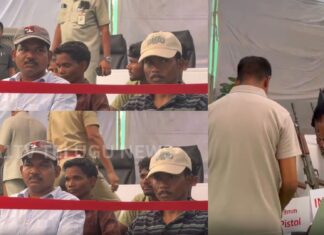 Maoists Surrender | తెలంగాణ డీజీపీ సమక్షంలో మావోయిస్టులు లొంగుబాటు Maoists surrendering before Telangana DGP with weapons as part of rehabilitation program