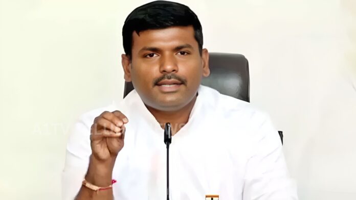 Former minister Gudivada Amarnath during a court-related political case hearing in Visakhapatnam