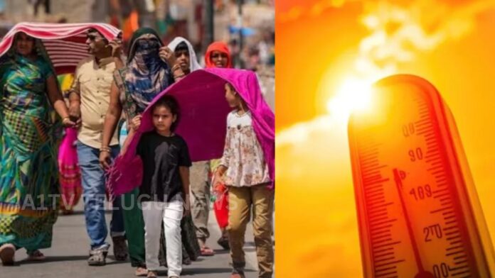 Severe heatwave conditions in Andhra Pradesh with rising temperatures and sun exposure warning