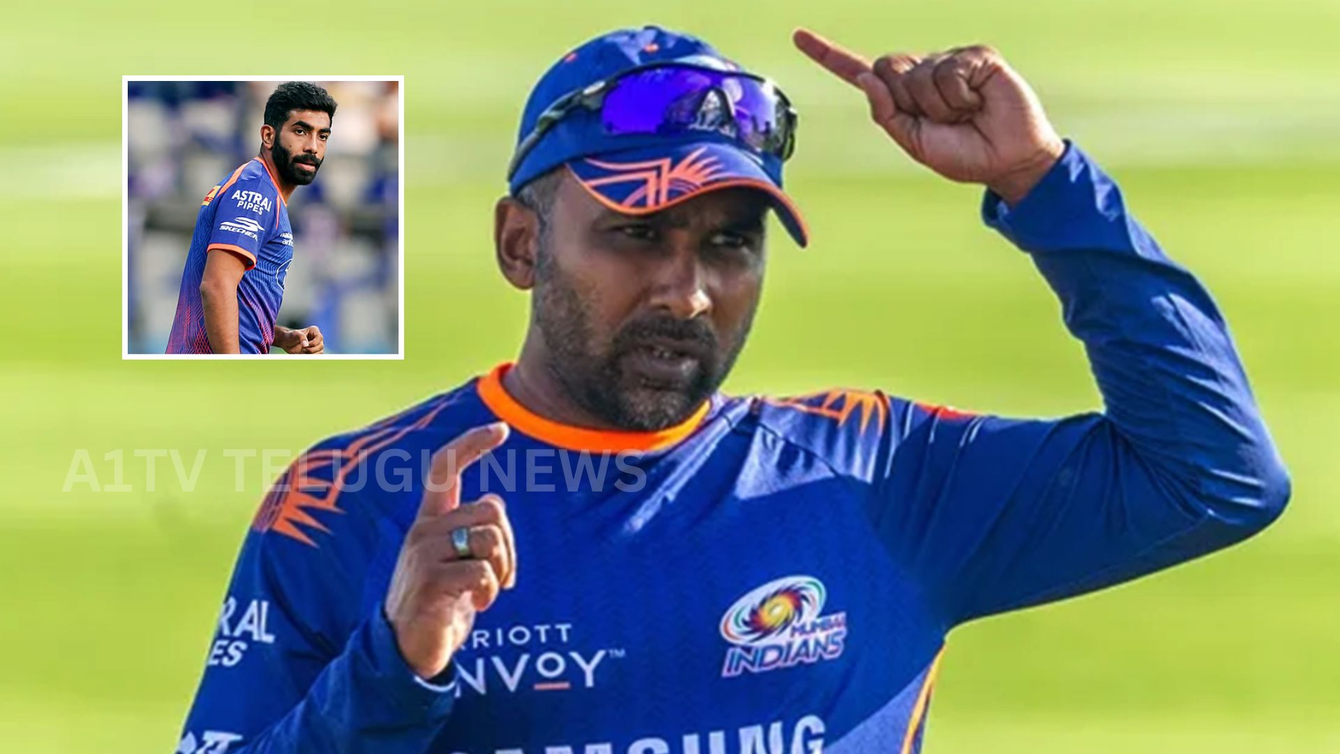 jasprit bumrah bowling during ipl match for mumbai indians